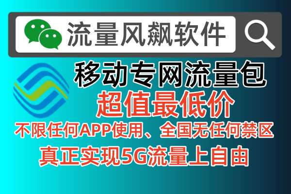 🌐全国通用！移动专网流量包，5G高速上网新选择！